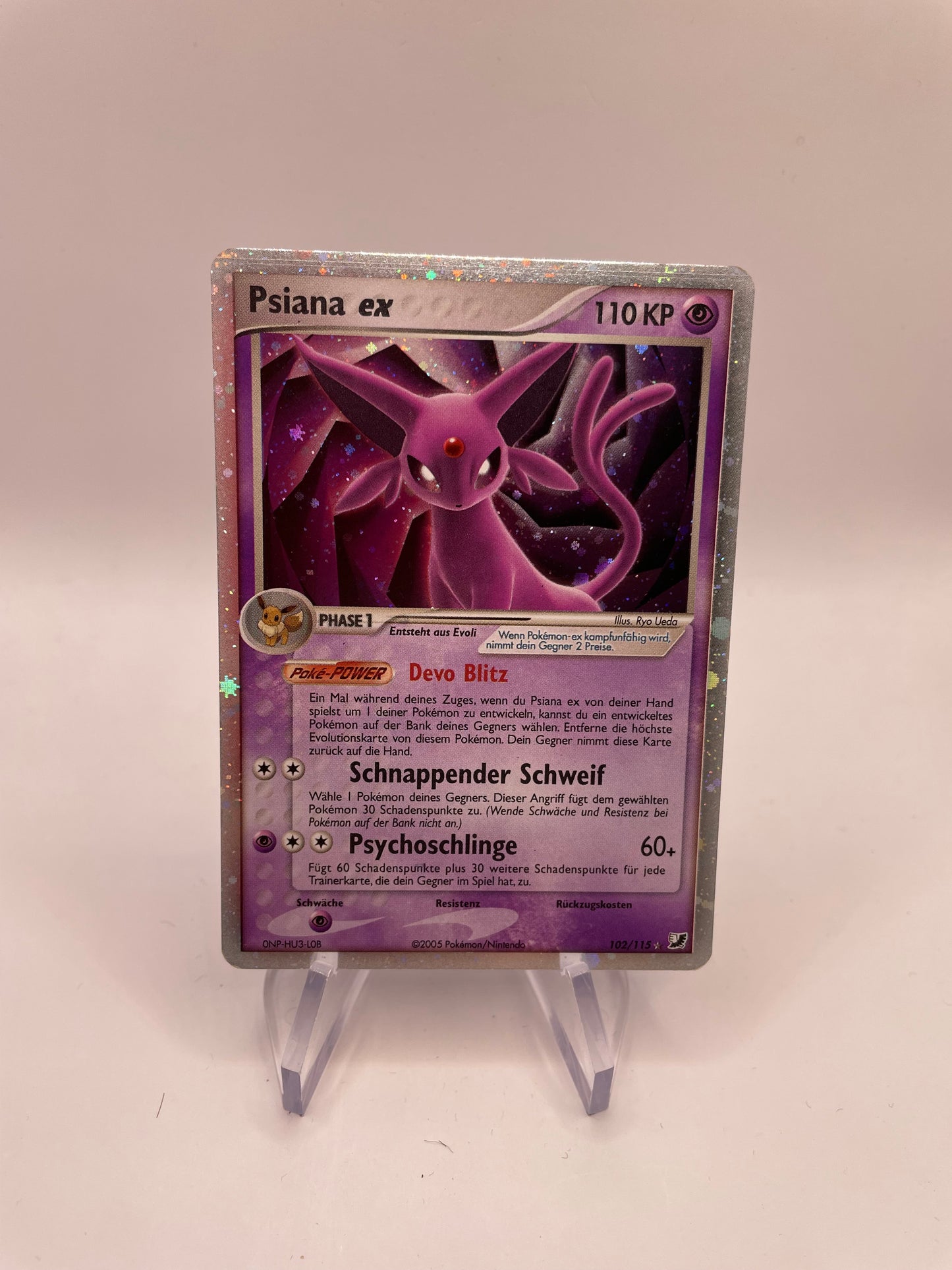 Pokemon Karte EX Psiana 102/115 Deutsch