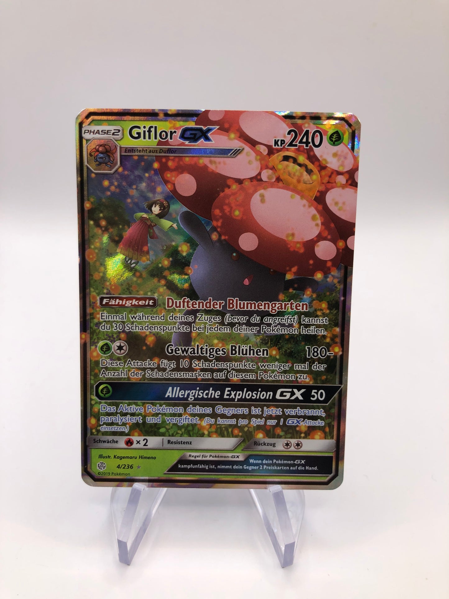 Pokemon Karte GX Giflor 4/236 Deutsch