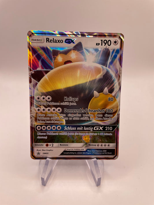 Pokemon Karte GX Promo Relaxo SM05 Deutsch