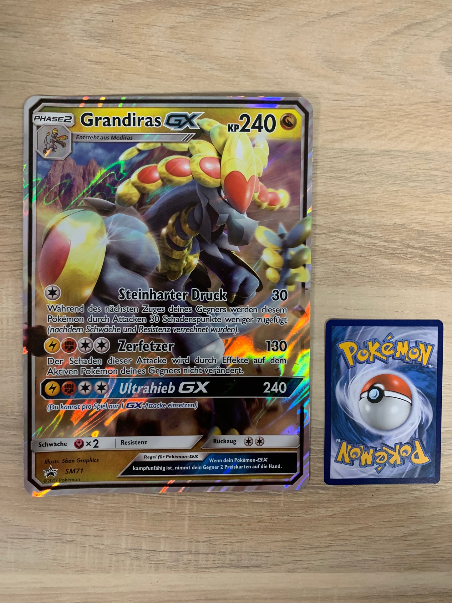 Pokemon Karte XXL Grandiras SM71 Deutsch