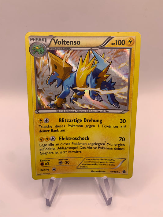 Pokemon Karte Holo Voltenso 61/160 Deutsch