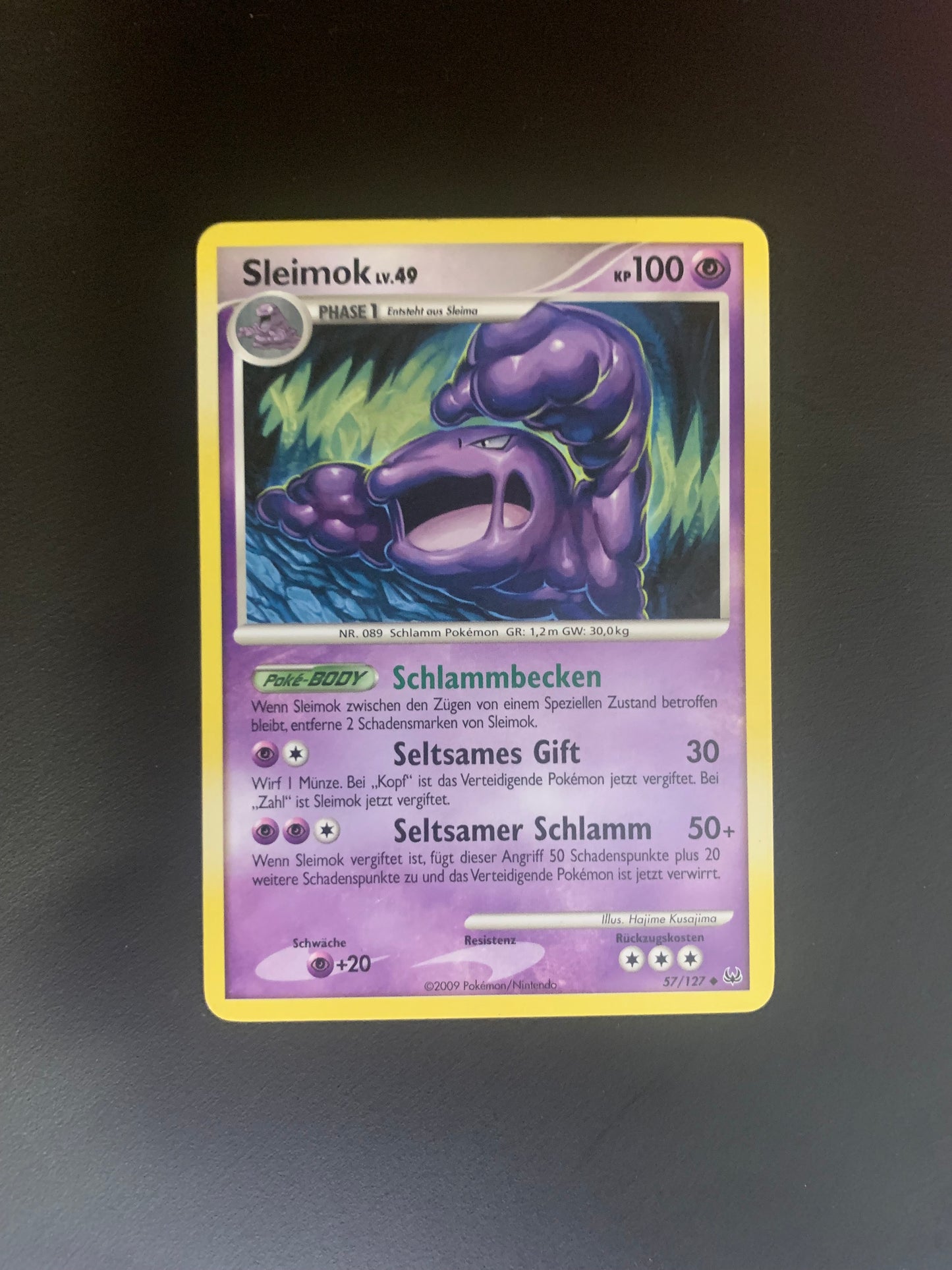 Pokemon Karte Sleimok 57/127 Deutsch