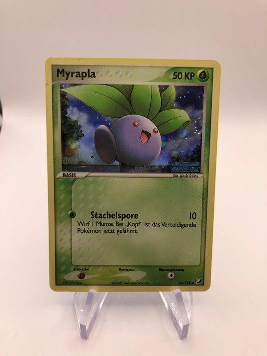 Pokemon Karte Stamp Myrapla 64/115 Deutsch