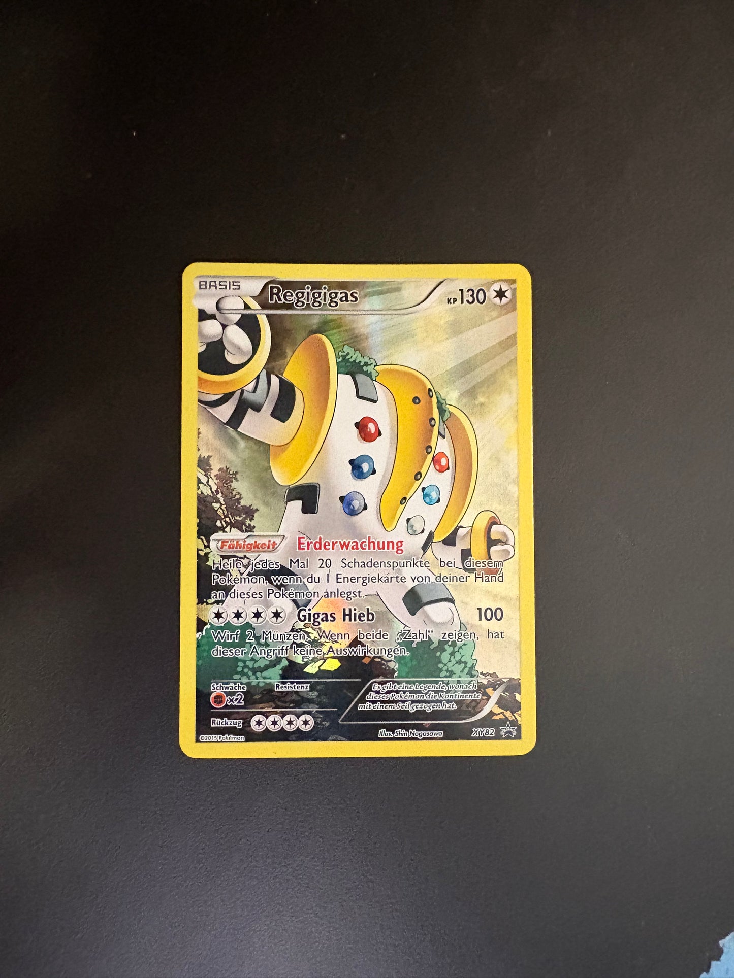 Pokemon Karte Art Rare Regigigas XY82 Deutsch