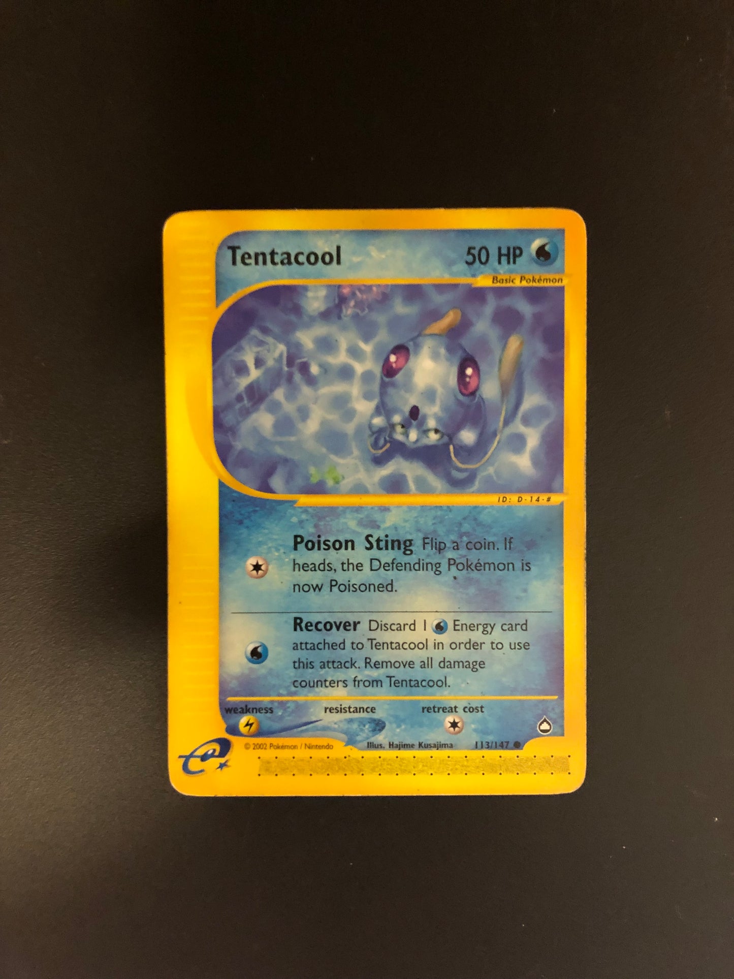 Pokemon Karte E-Series Tentacool 113/147 Englisch