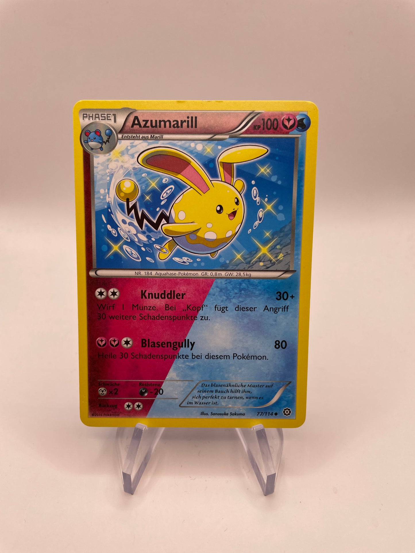 Pokémon Karte Azumarill 77/114 Deutsch