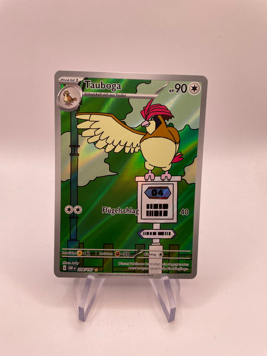 Pokemon Karte Art-Rare Tauboga 208/197 Deutsch