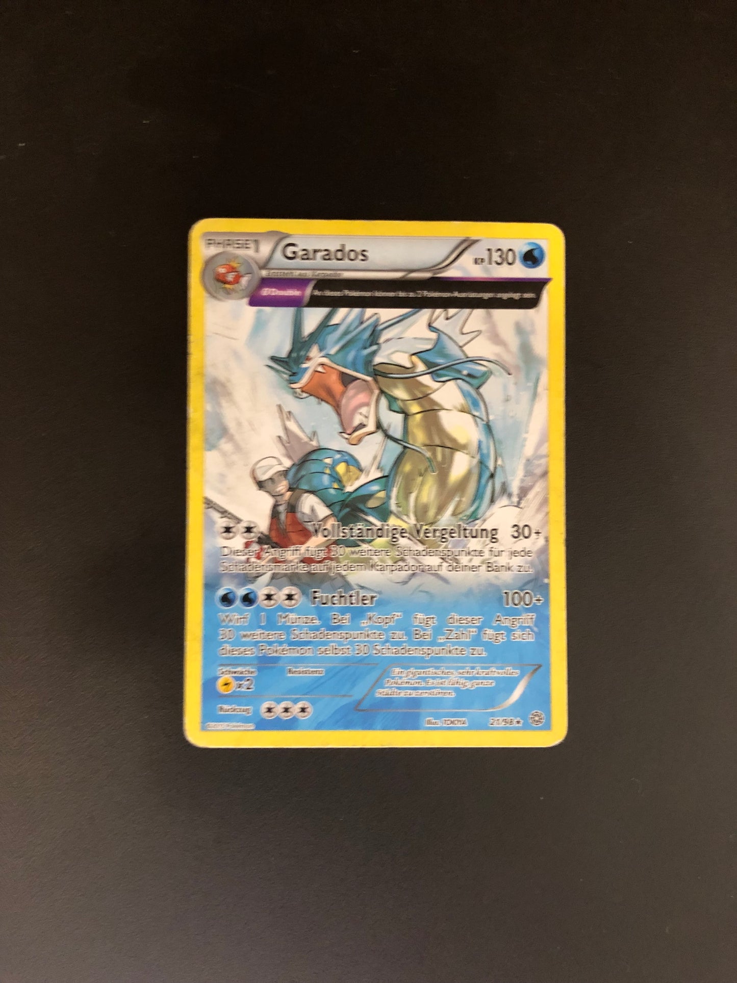 Pokemon Karte Art-RareGarados 21/98 Deutsch