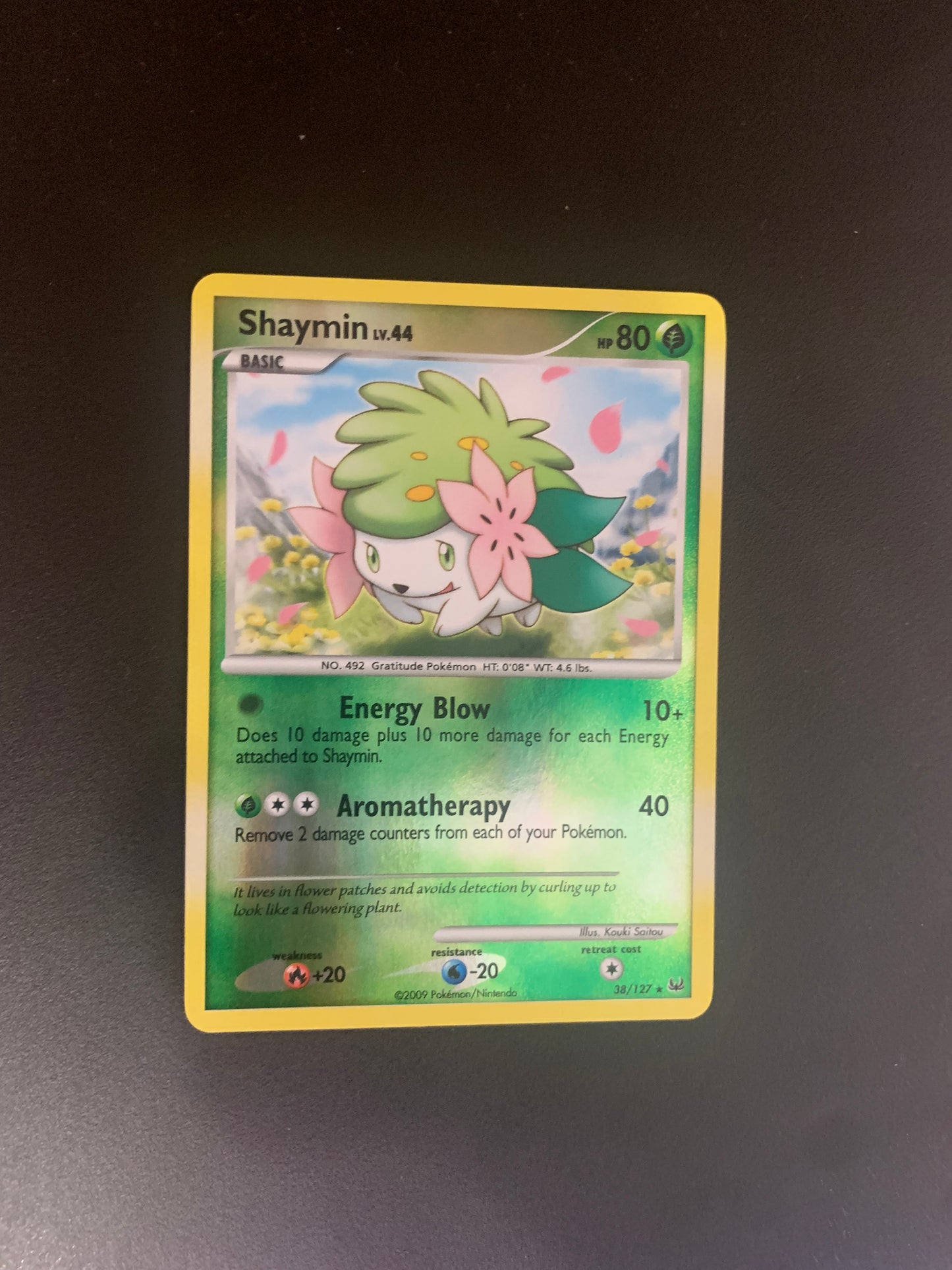 Pokemon Karte Revers Shaymin 38/127 Englisch