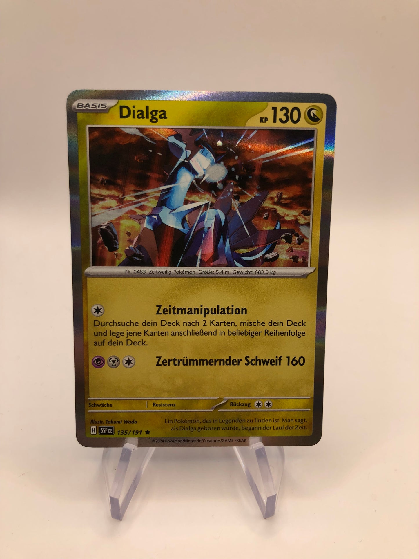 Pokemon Karte Revers Dialga 135/191 Deutsch
