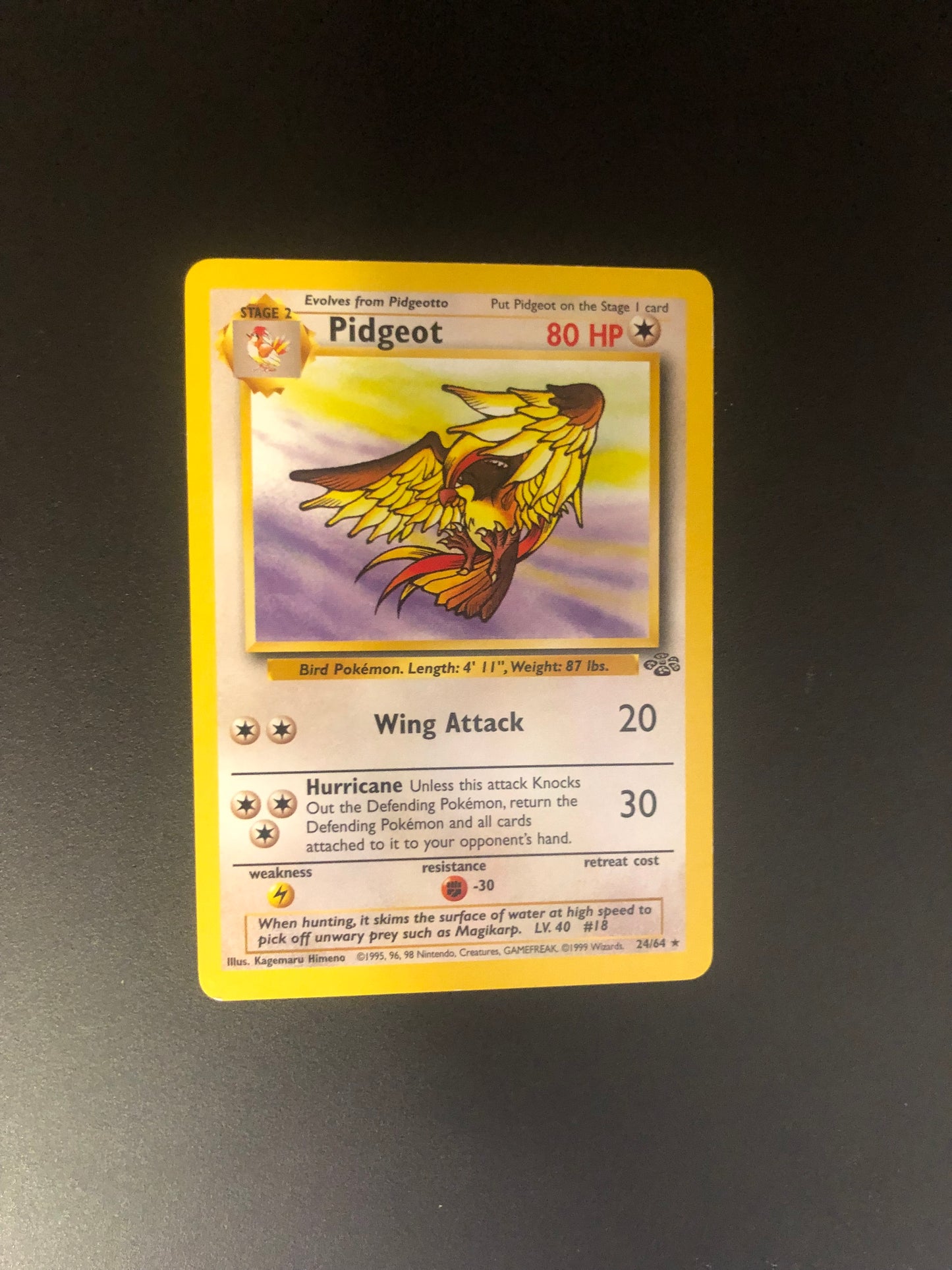 Pokemon Karte Jungel Tauboss 24/64 Englisch