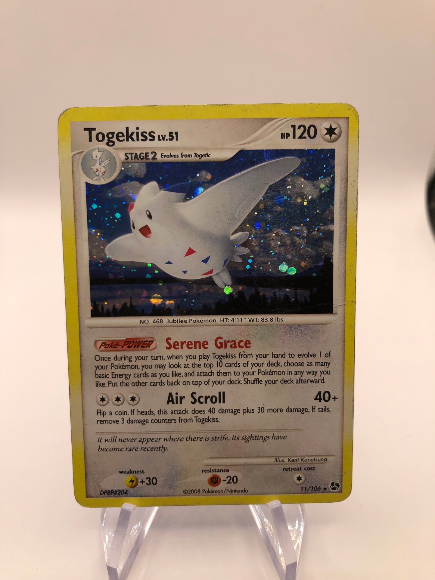 Pokemon Karte Holo Togekiss 11/106 Englisch