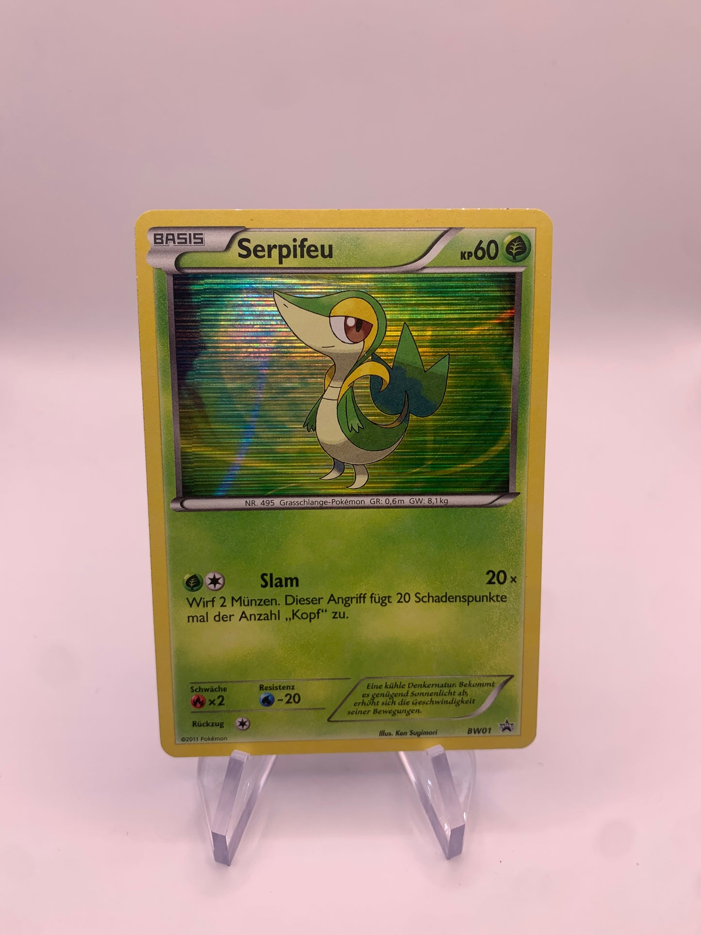 Pokemon Karte McDonalds Serpifeu promo BW01 deutsch