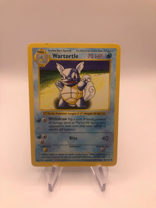 Pokemon Karte Shadowless Schillok 42/102 Englisch