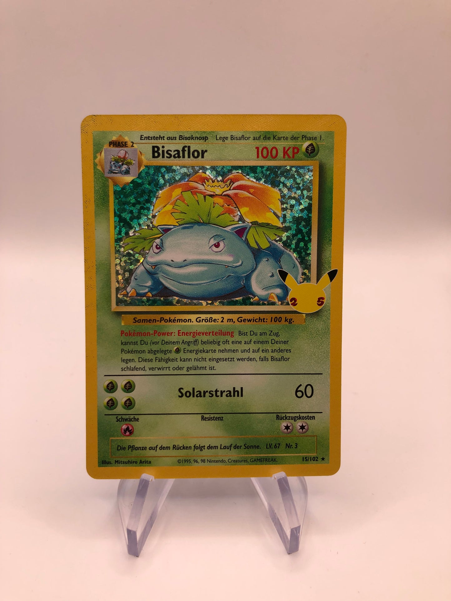 Pokemon Karte Holo Celebration Bisaflor 15/102 Deutsch