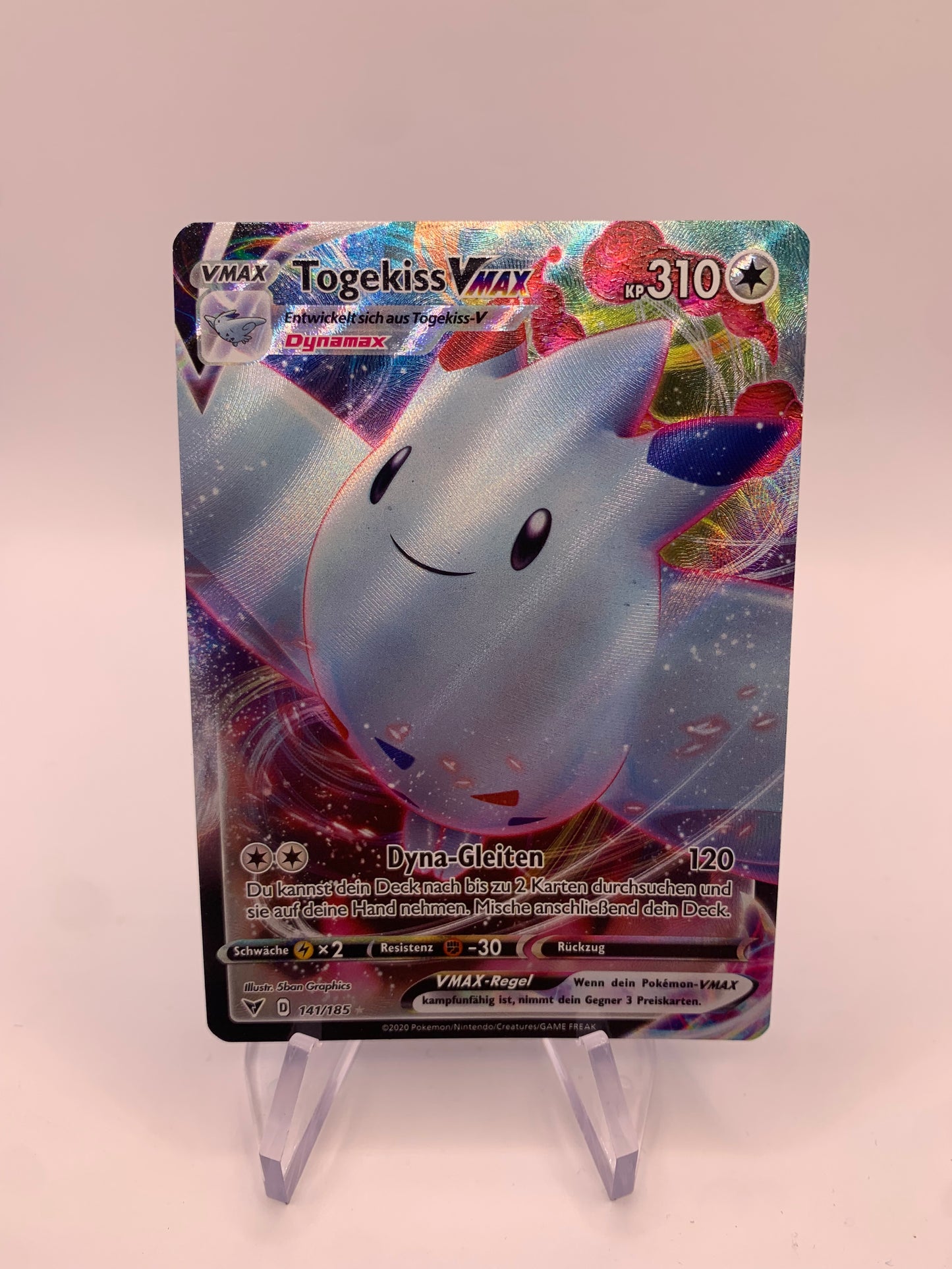 Pokemon Karte Vmax Togekiss 141/185 Deutsch