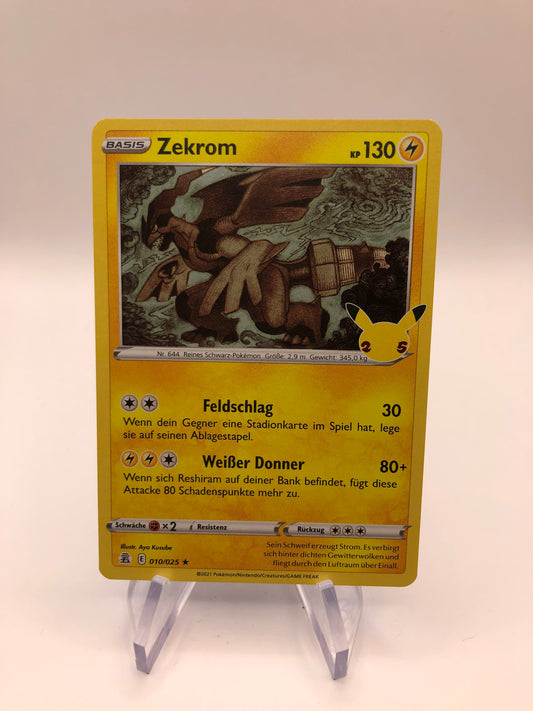 Pokemon Karte Holo Celebration Zekrom 10/25 Deutsch