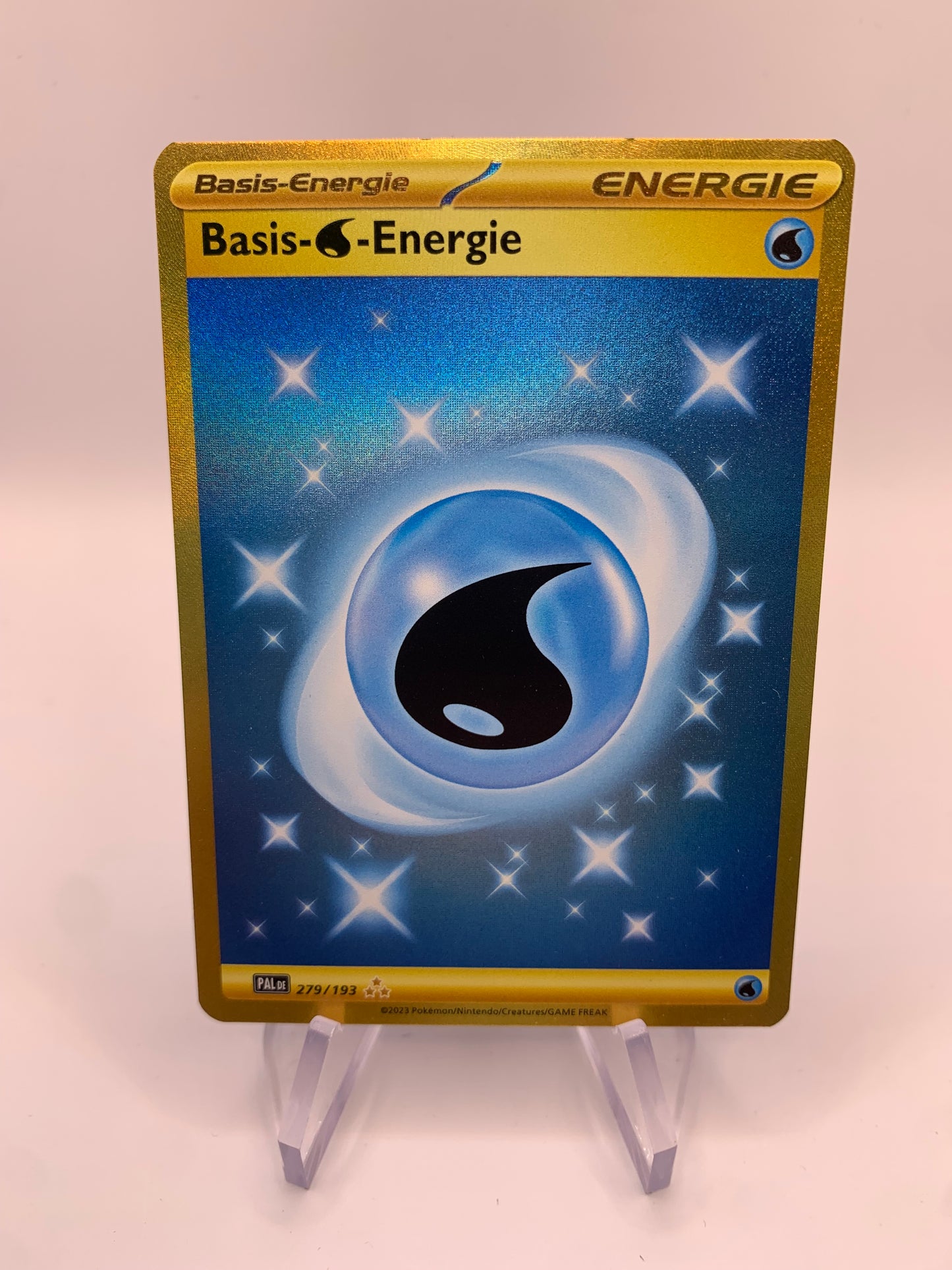 Pokemon Karte Gold Wasser Energie 279/193 Deutsch