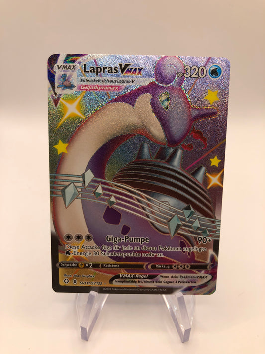 Pokemon Karte Vmax Lapras SV111/SV122 Deutsch