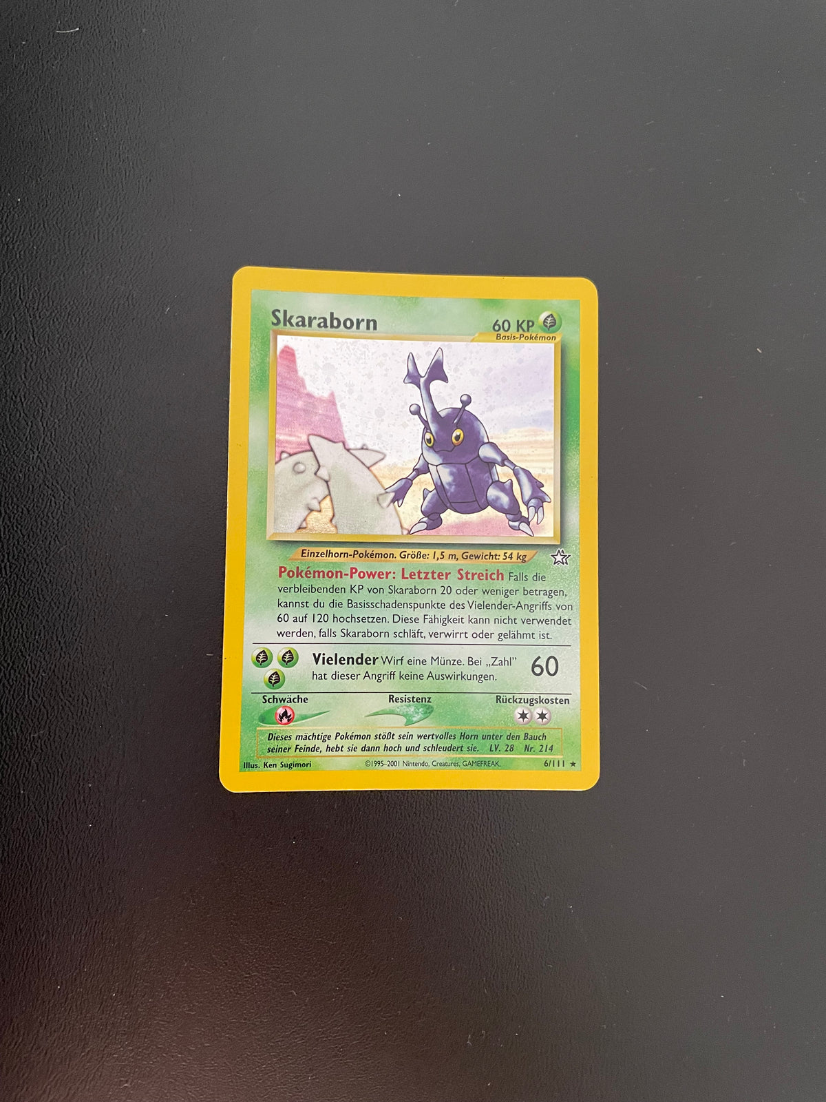 Pokemon Karte Holo Skaraborn 6/111 Deutsch