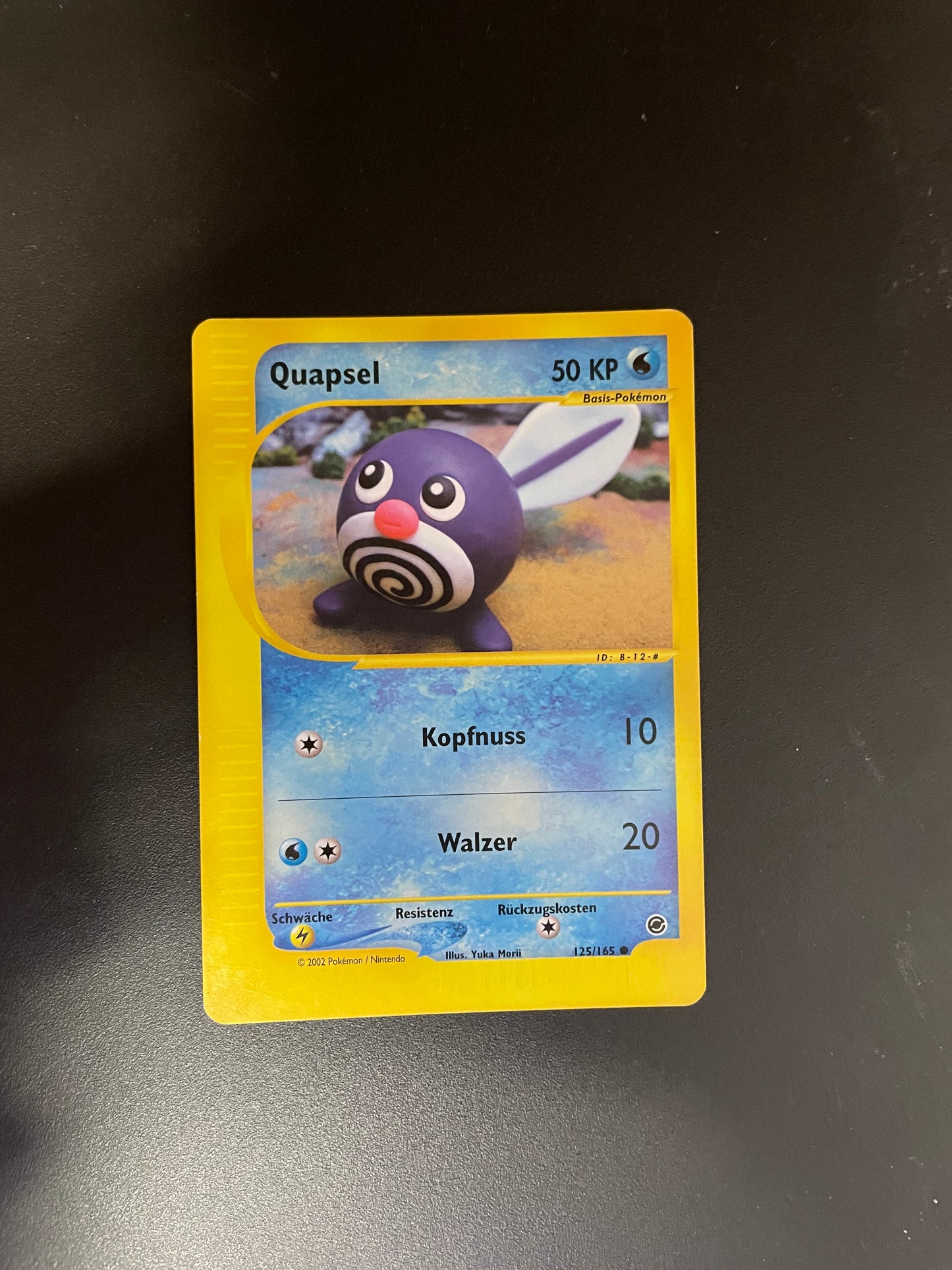 Pokemon Karte e-Series Quapsel 125/165 Deutsch