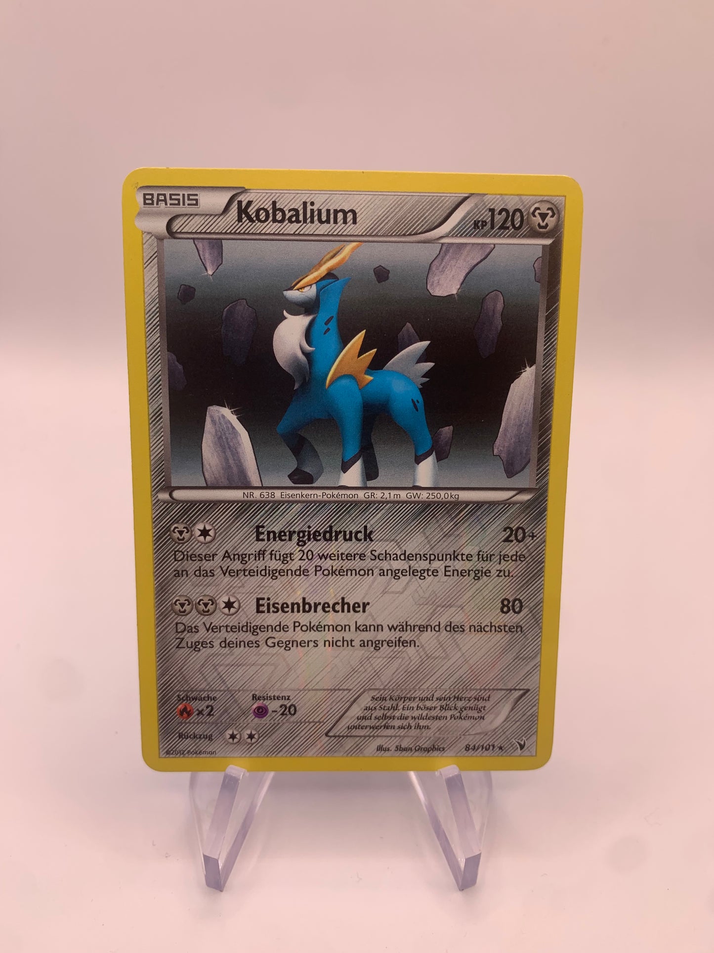 Pokemon Karte Reverse Kobalium 84/101 Deutsch