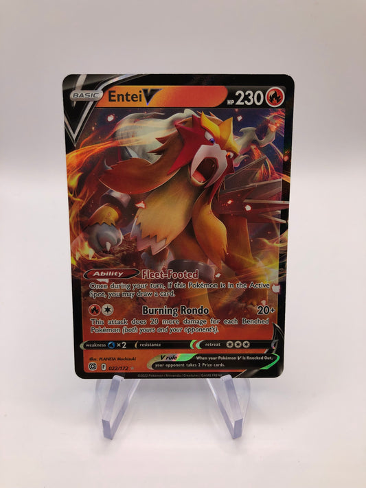 Pokemon Karte V Entei 22/172 Englisch