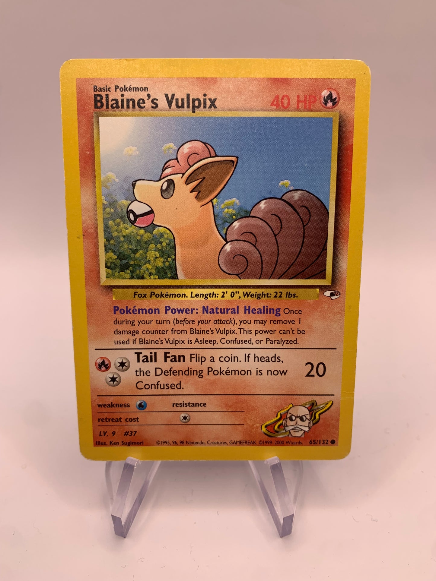 Pokemon Card Pyros Vulpix Gym Heros 65/132 English