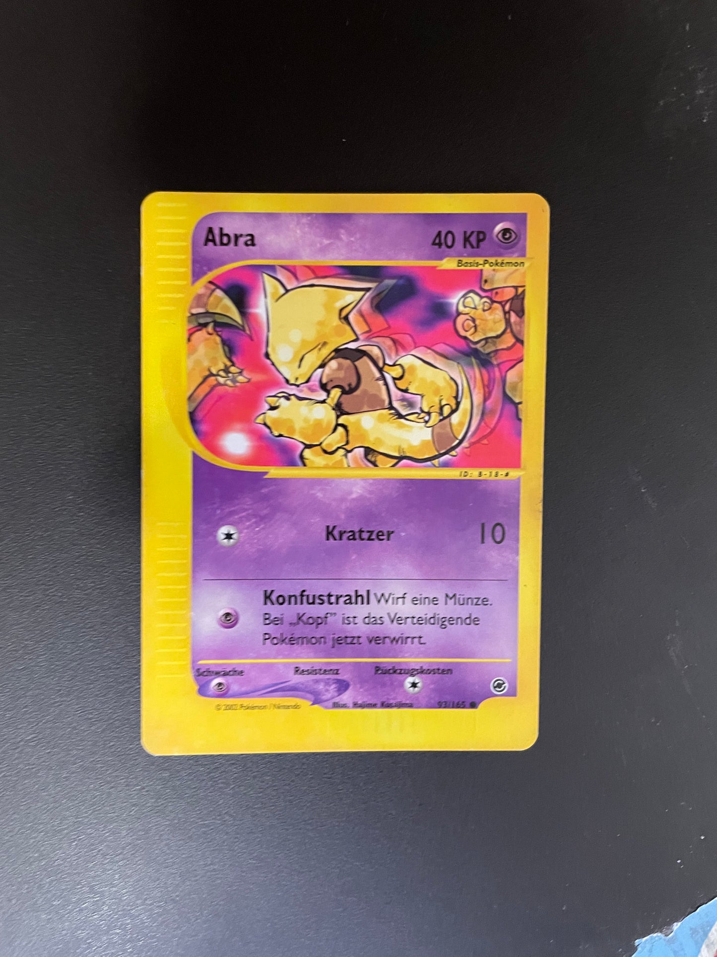 Pokemon Karte E-Series Abra 93/165 Deutsch