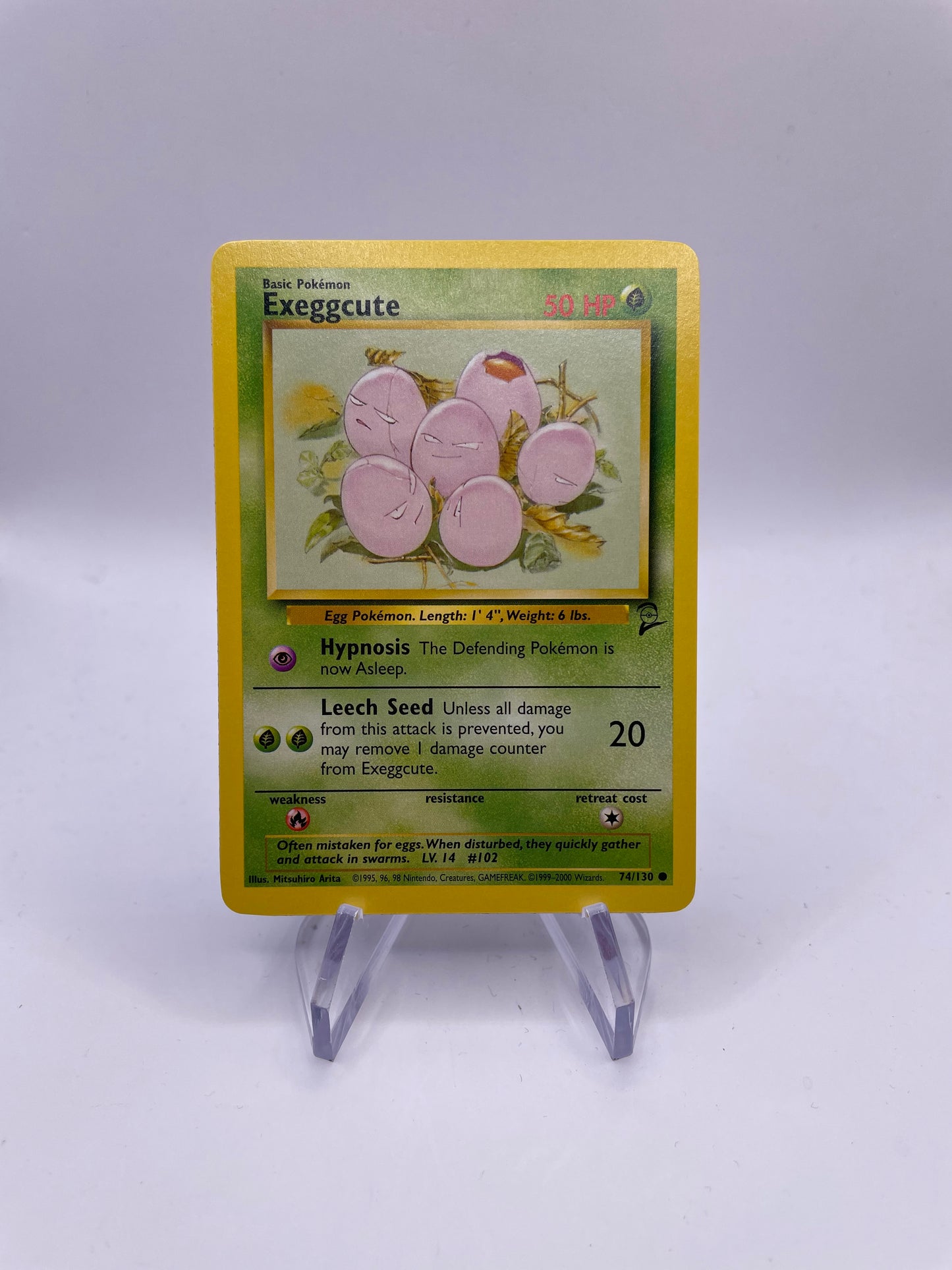 Pokemon Karte Base Set 2 Exeggcute 74/130 Englisch