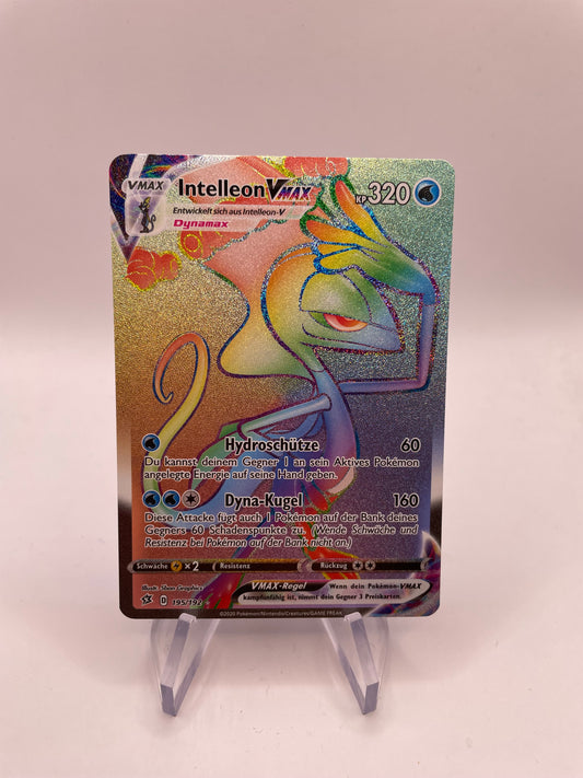 Pokemon Karte Vmax Rainbow Intelleon 195/192 Deutsch