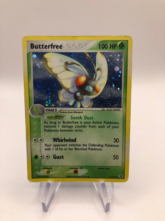 Pokemon Karte Holo Butterfree 2/112 Englisch