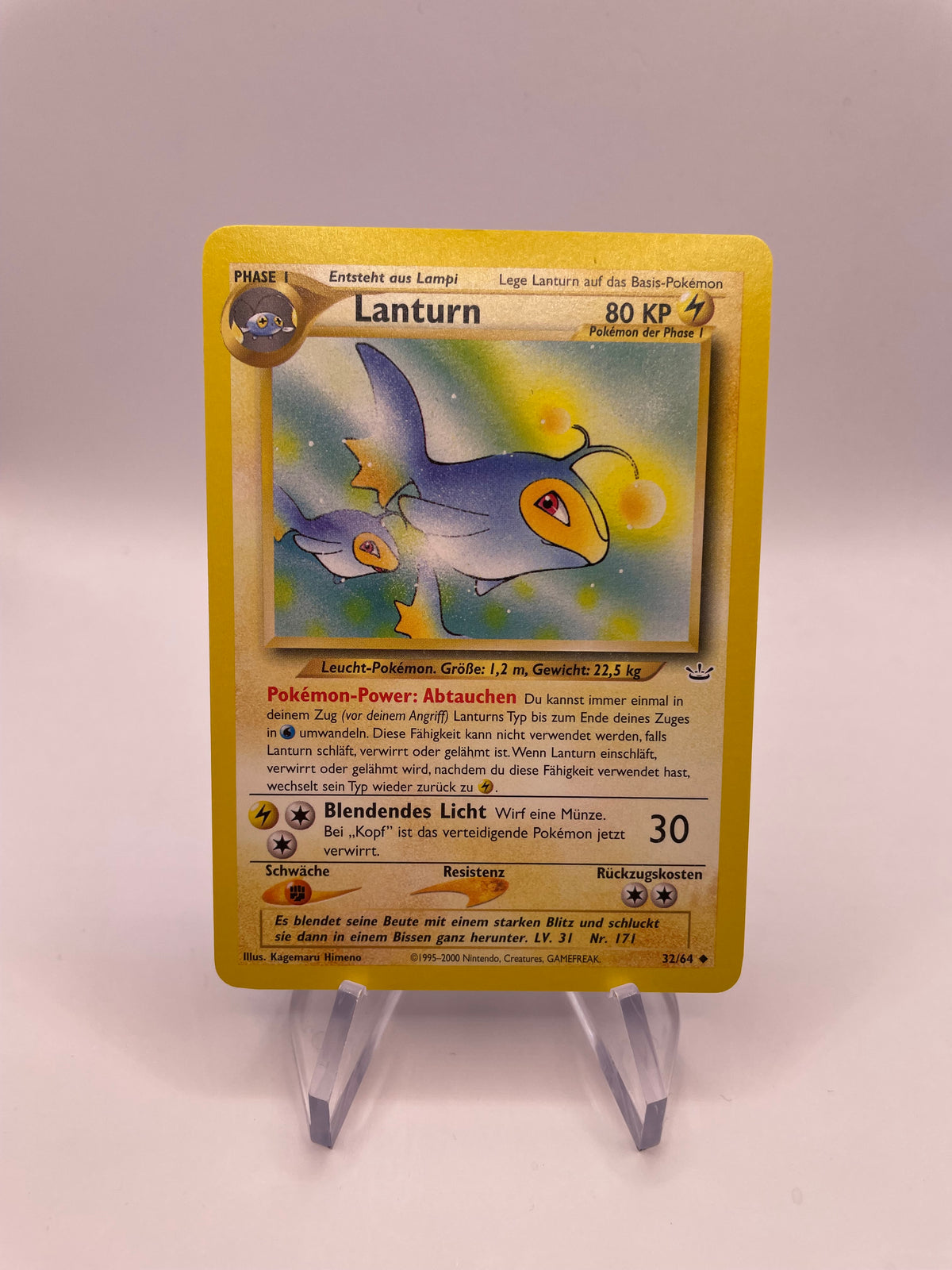 Pokemon Karte Neo Revelution Laturn 32/64 Deutsch
