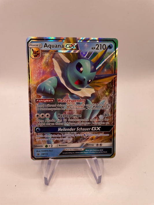 Pokemon Karte GX Aquana SM172 Deutsch