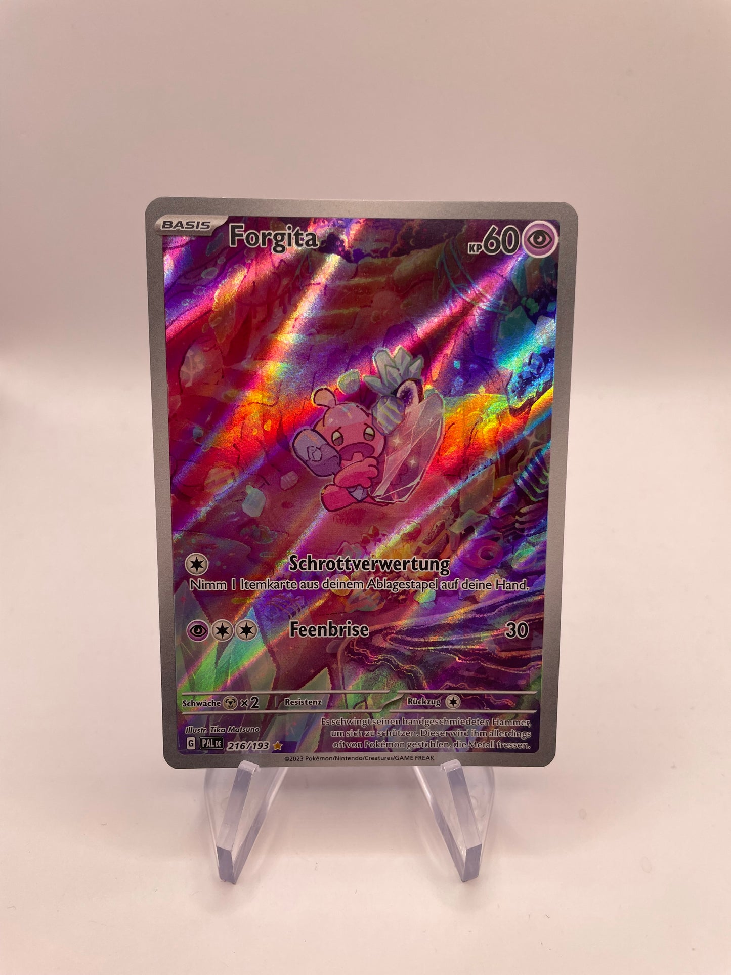 Pokemon Karte Art Rare Forgita 216/193 Deutsch