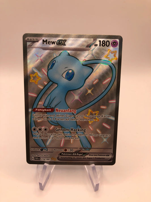 Pokemon Karte Fullart Ex Mew 216/91 Deutsch