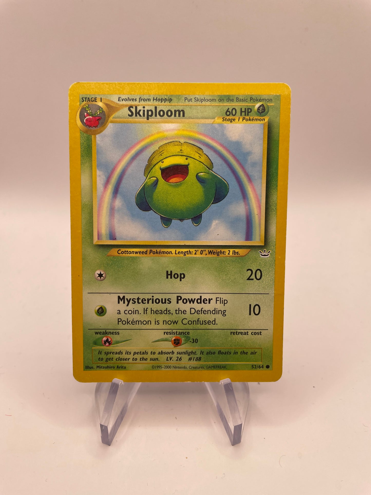Pokemon Karte Neo Revelution Skiploom 52/64 Englisch