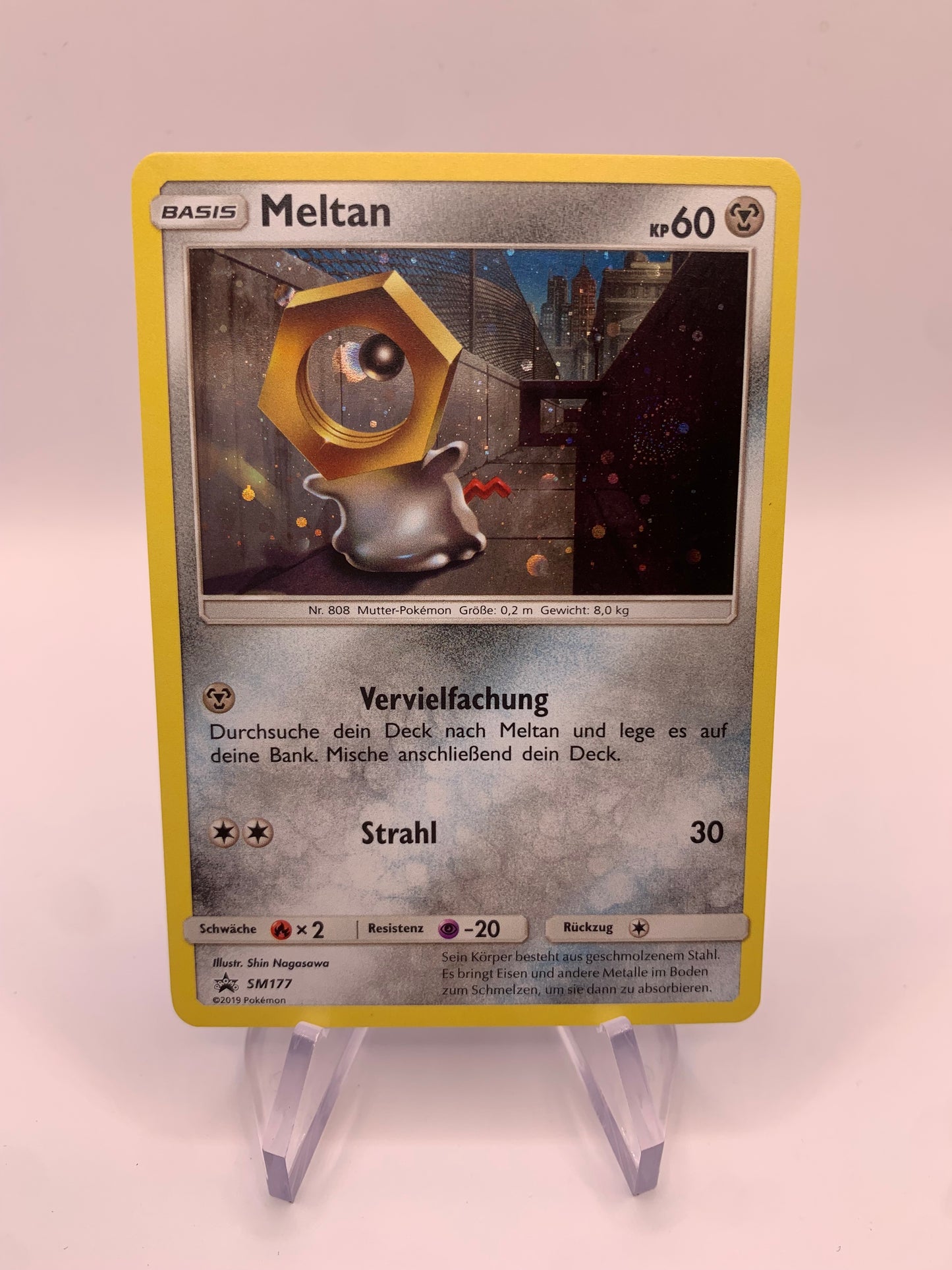 Pokemon Karte Promo Holo Meltan SM177 Deutsch