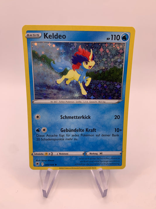 Pokemon Card Holo Keldeo German