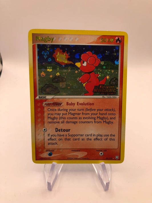 Pokemon Karte Stamp Magby 24/109 Deutsch