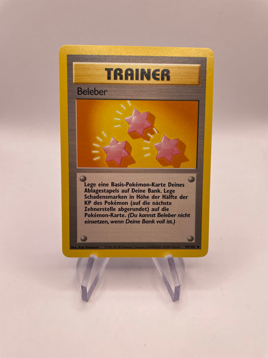 Pokemon Karte Base Set Trainer Beleber 89/102 Deutsch