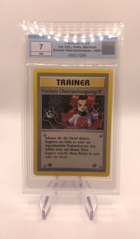 Pokemon Karten EGS 7 Holo Rockets Überraschungsangriff 1st Edition 16/82 Deutsch