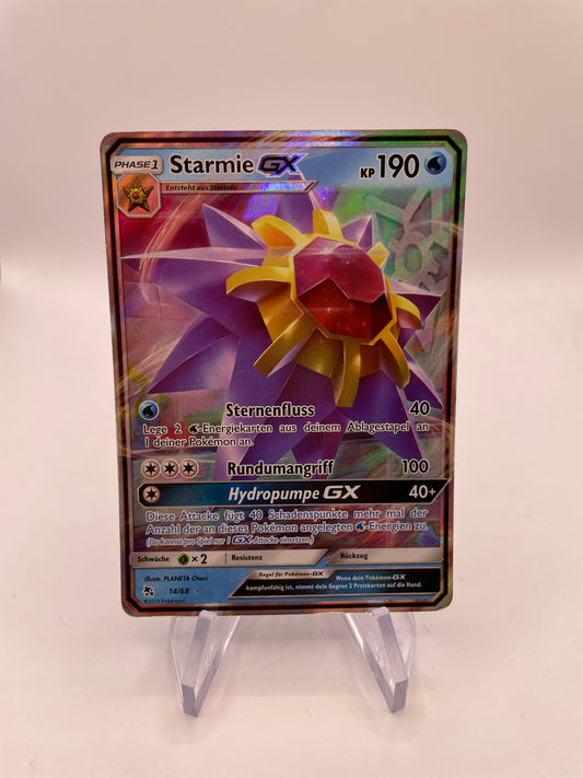Pokémon Karte Starmie GX 14/68 Deutsch