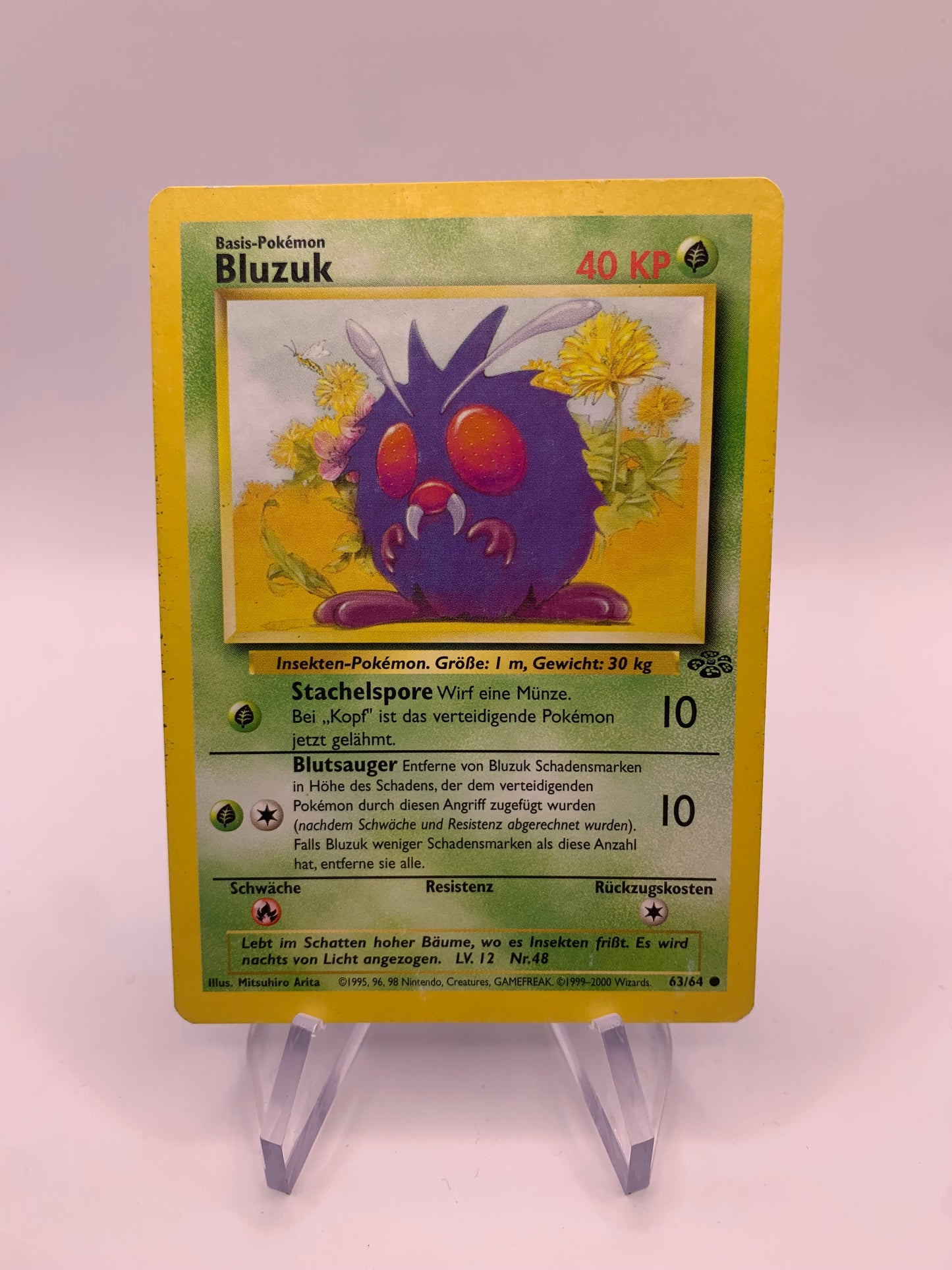 Pokemon Karte Blutzuk 63/64 Jungel Deutsch