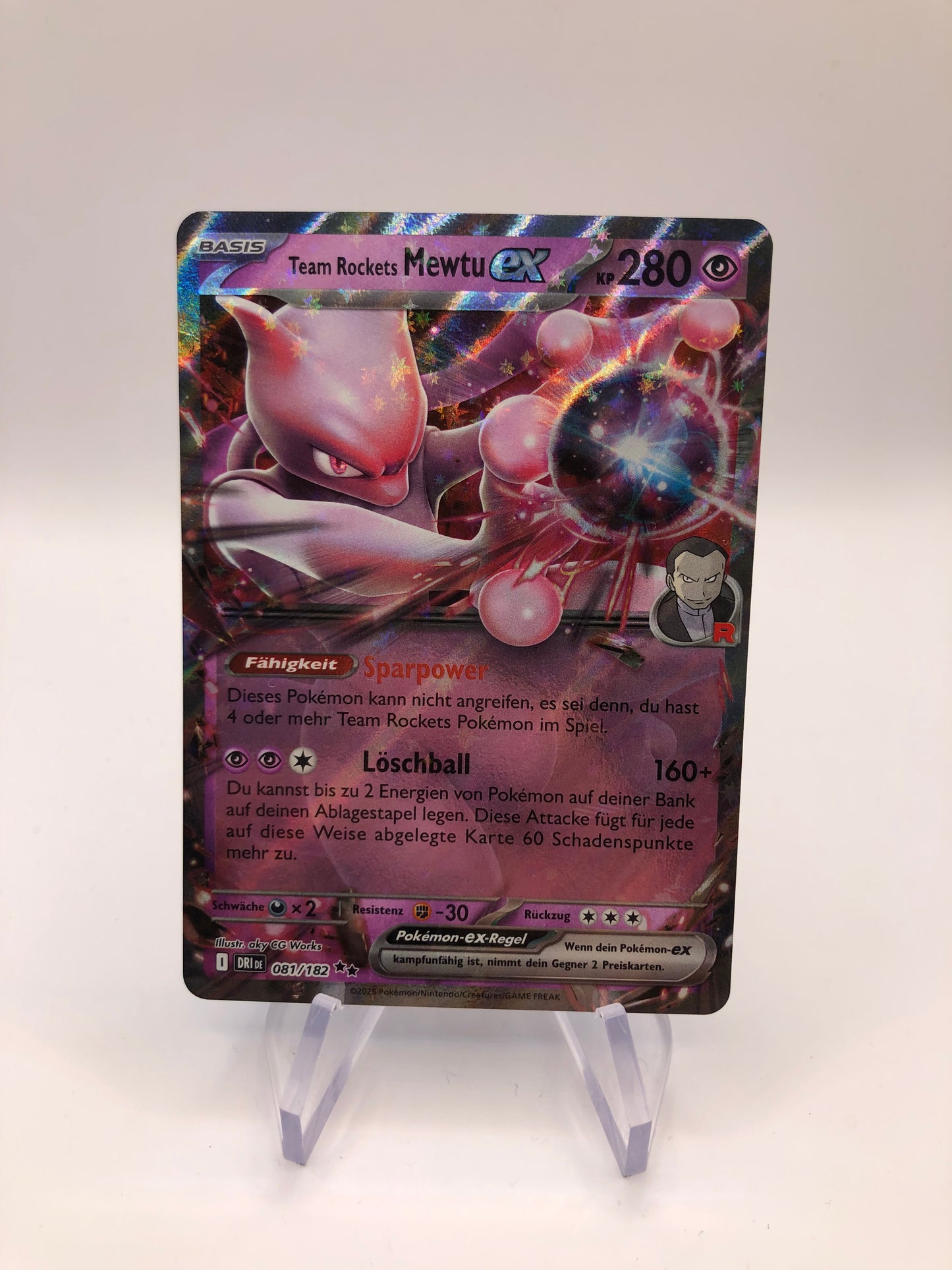 Pokémon Karte EX Mewtu 81/182 Deutsch