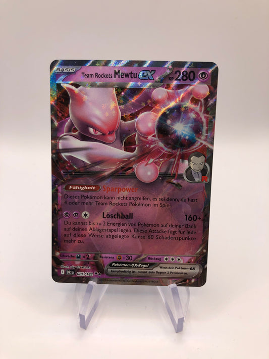 Pokémon Karte EX Mewtu 81/182 Deutsch