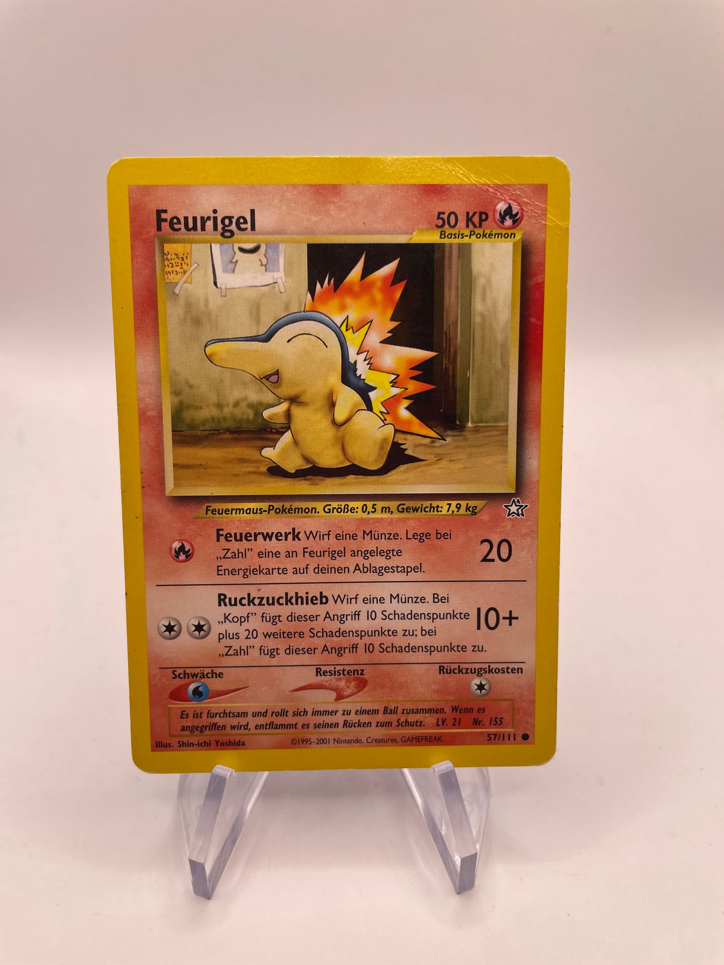 Pokemon Karte Neo Genesis Feurigel 57/111 Deutsch