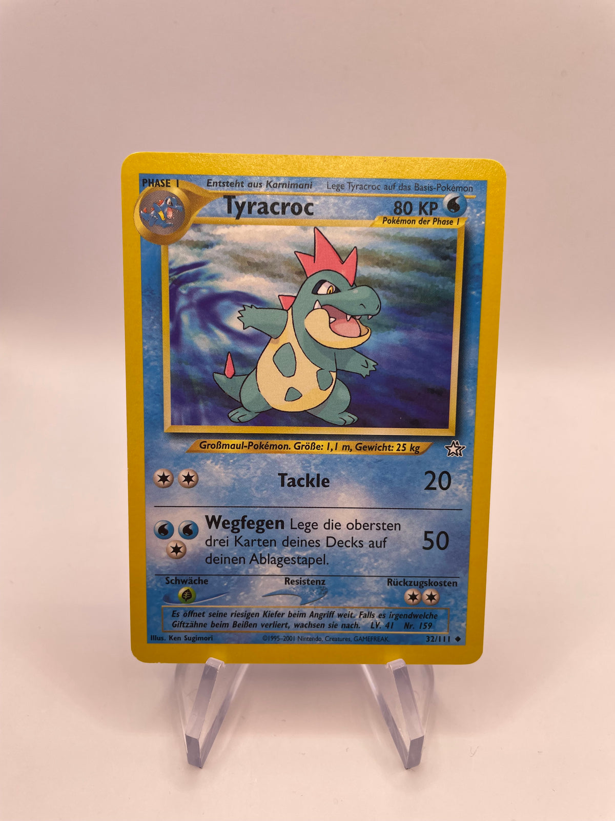 Pokemon Karte Tyracroc Neo Genesis 32/111 Deutsch