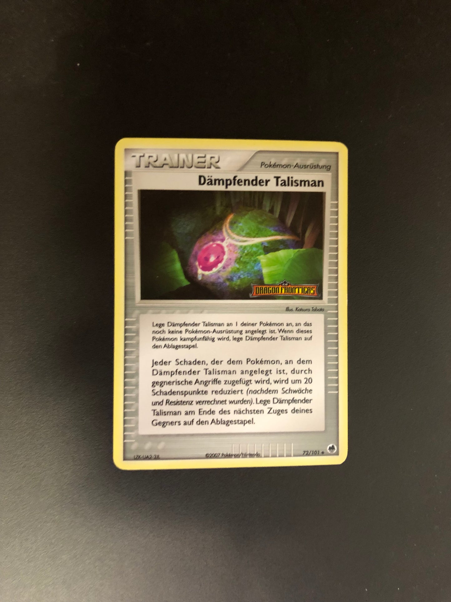 Pokemon Karte Dämpfender Talisman 72/101 Deutsch