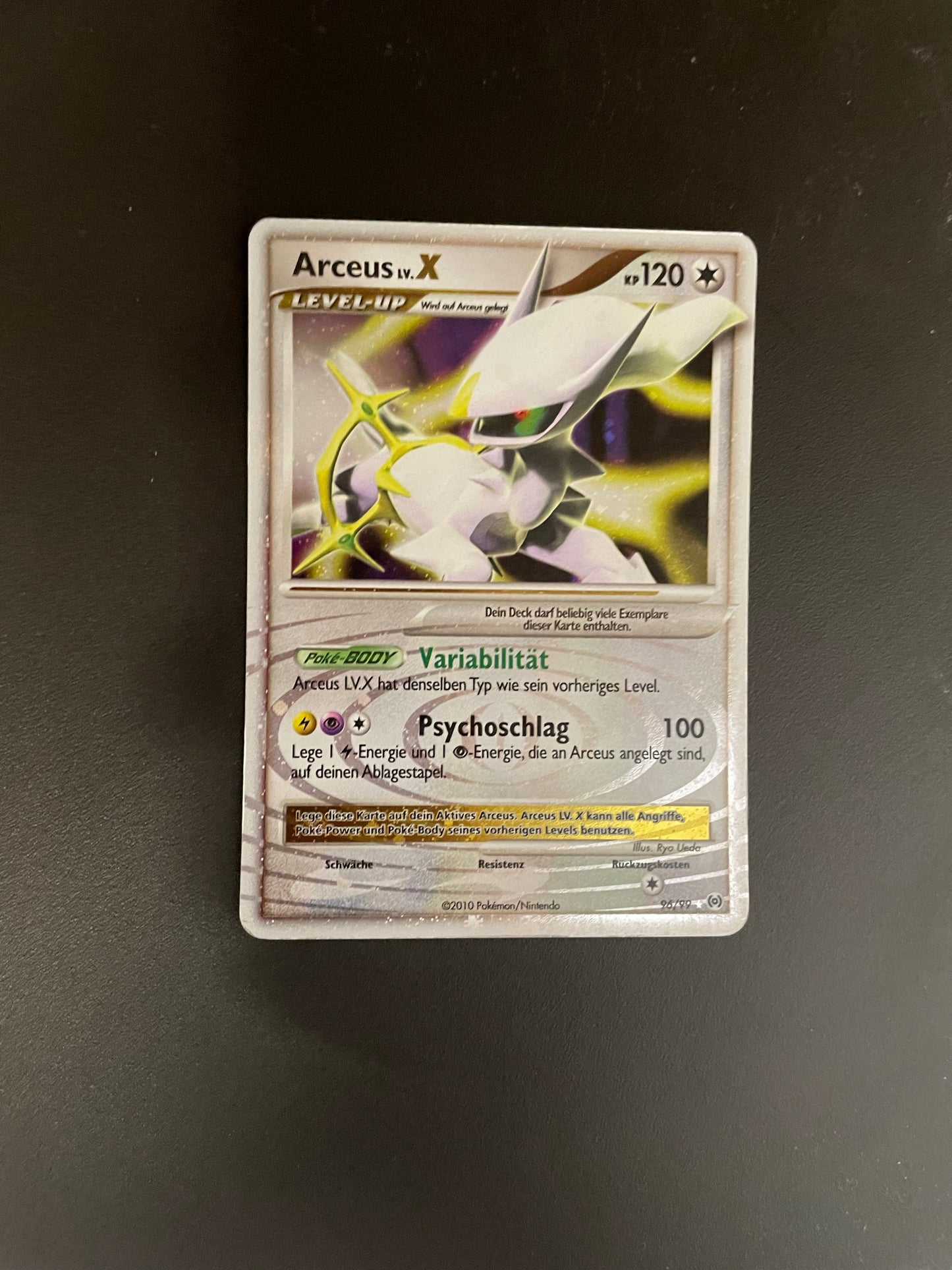 Pokemon Karte Lv.X Arceus 96/99 Deutsch